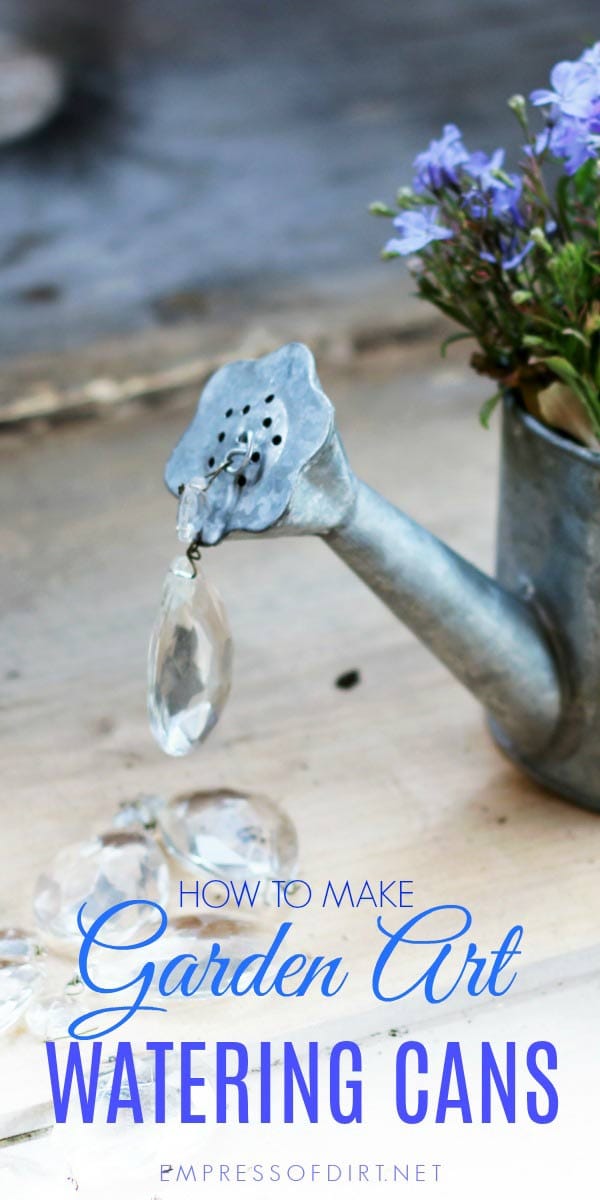 Spilling Watering Can Garden Art Tutorial Empress of Dirt