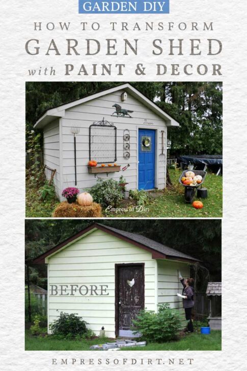 How to Paint Vinyl Siding (Shed Makeover) | Empress of Dirt