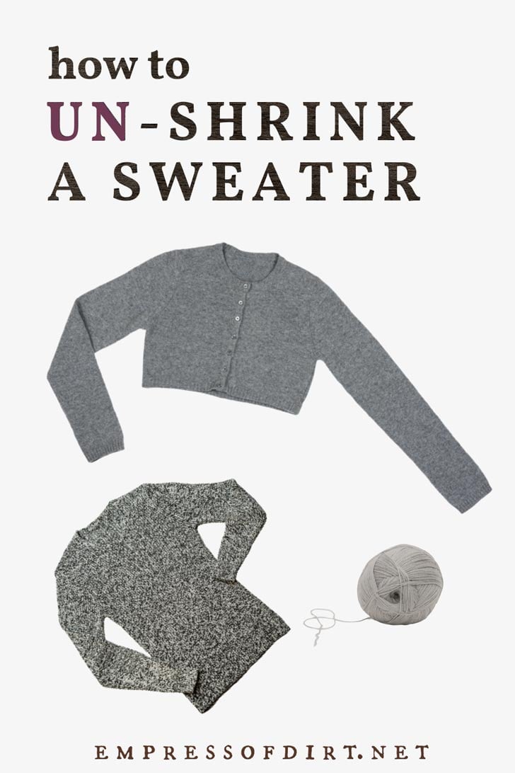 How to UnShrink a Wool Sweater (& Tell If It