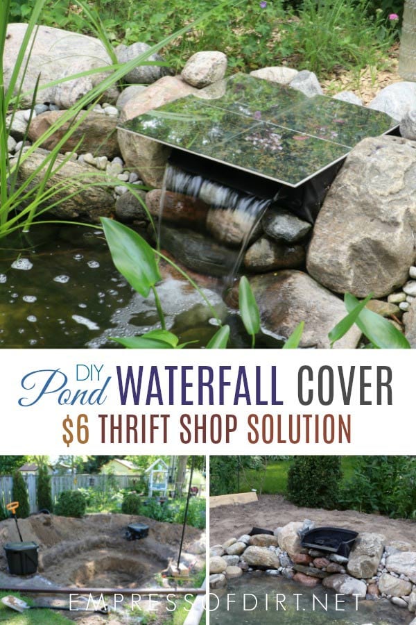 How to Hide a Pond Waterfall Spillway Box Empress of Dirt