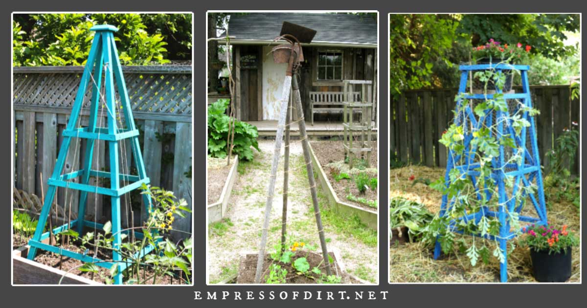 12 Creative Garden Obelisk Ideas Empress Of Dirt - Rustic Garden Pyramid Trellis 12 Creative Garden Obelisk Ideas Empress Of Dirt - Rustic Garden Pyramid Trellis