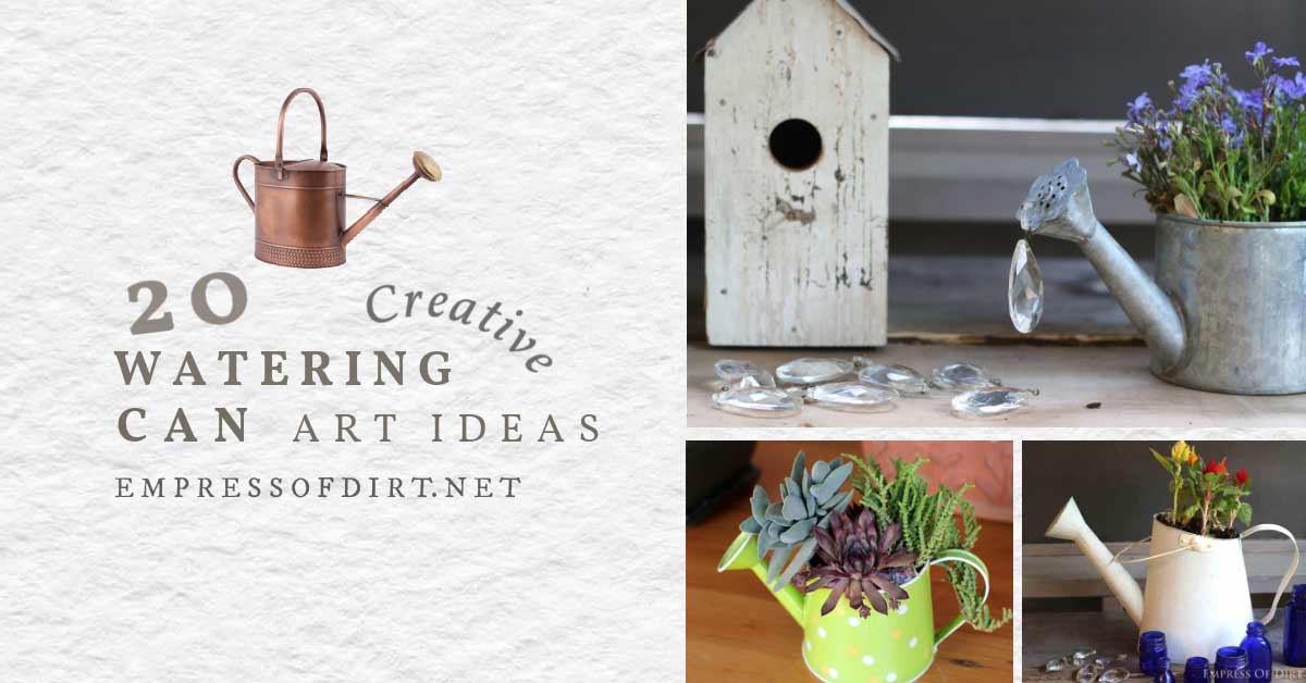 20 Creative Watering Can Garden Art Ideas Empress of Dirt