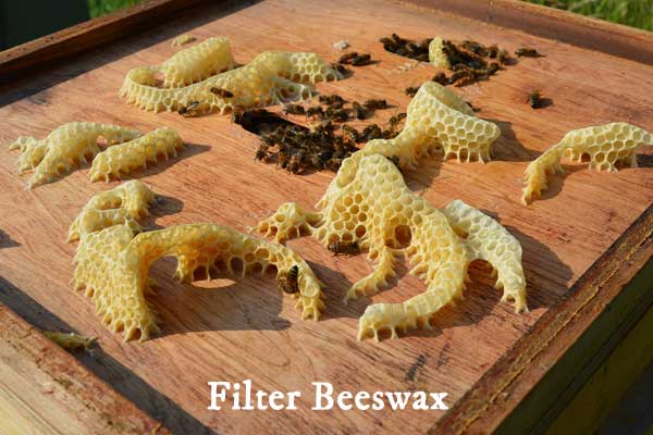 Filter dirty beeswax with a slow cooker Filter dirty beeswax with a slow cooker