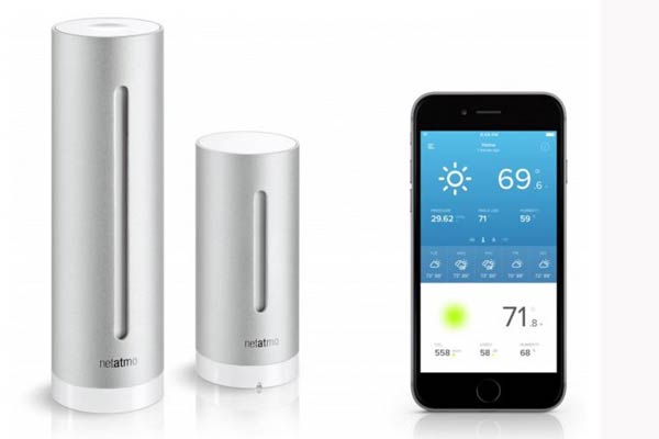 Netatmo Weather Station for Smartphone. Temperature, Humidity, Barometric Pressure, indoor CO2 concentration and Sound Meter.