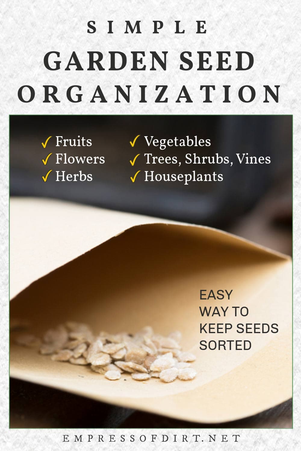 How To Categorize Garden Seeds (Simple Organization Method)