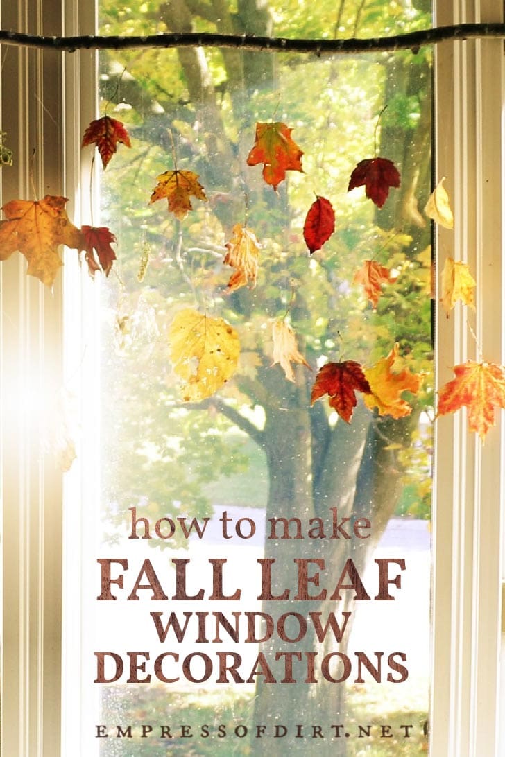 Fall leaf craft decor.