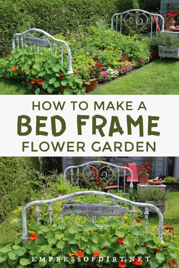 Turn a Real Bed Frame Into a Garden Bed Empress of Dirt