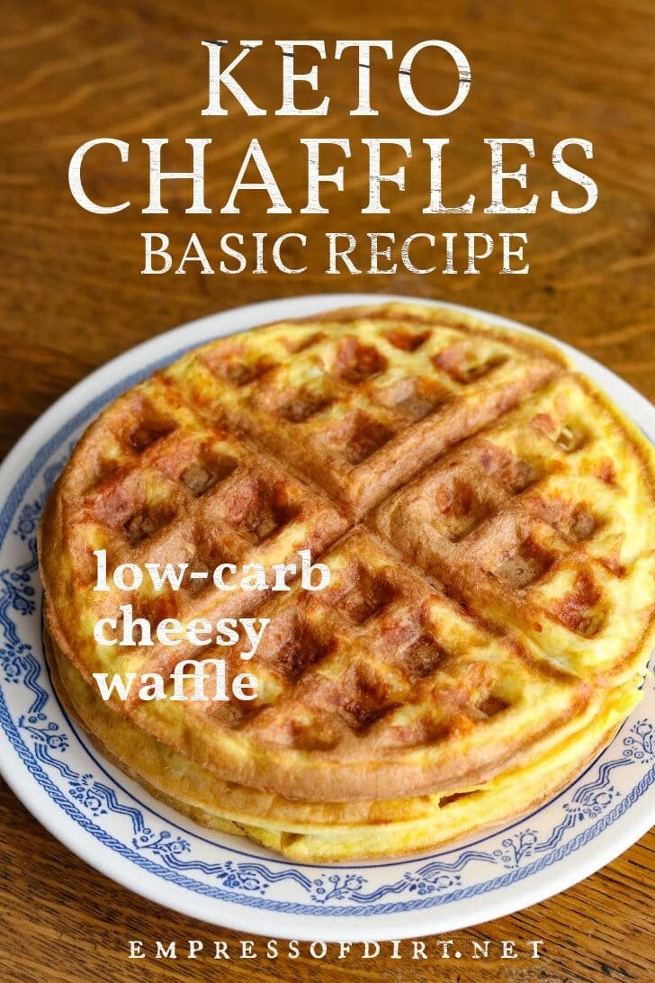 Low-carb cheesy waffle ("chaffle").