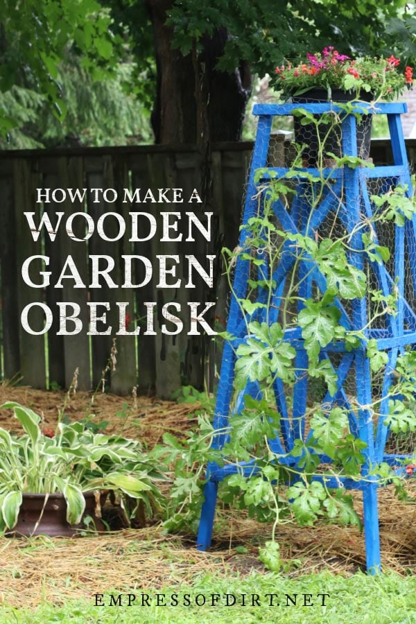 How to Build a Wooden Garden Obelisk (StepbyStep)