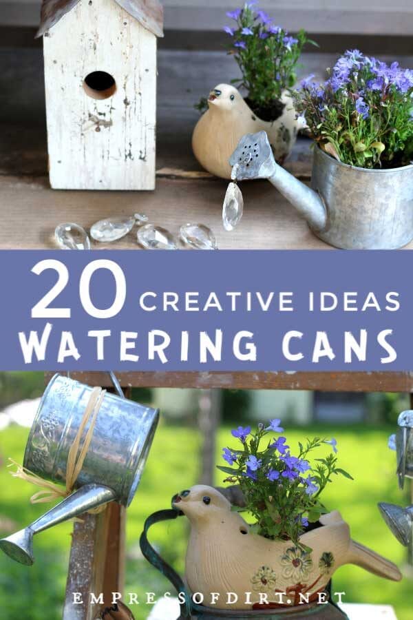 20 Creative Watering Can Garden Art Ideas Empress of Dirt