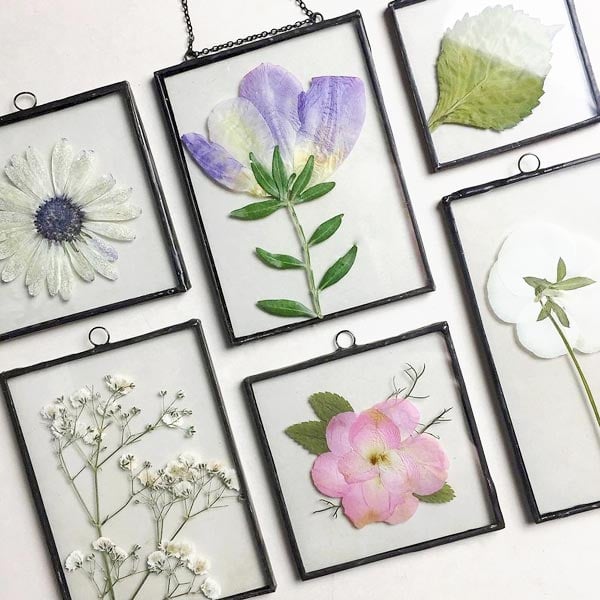 Botanical Glass Decor by HerbaristaShop Etsy.