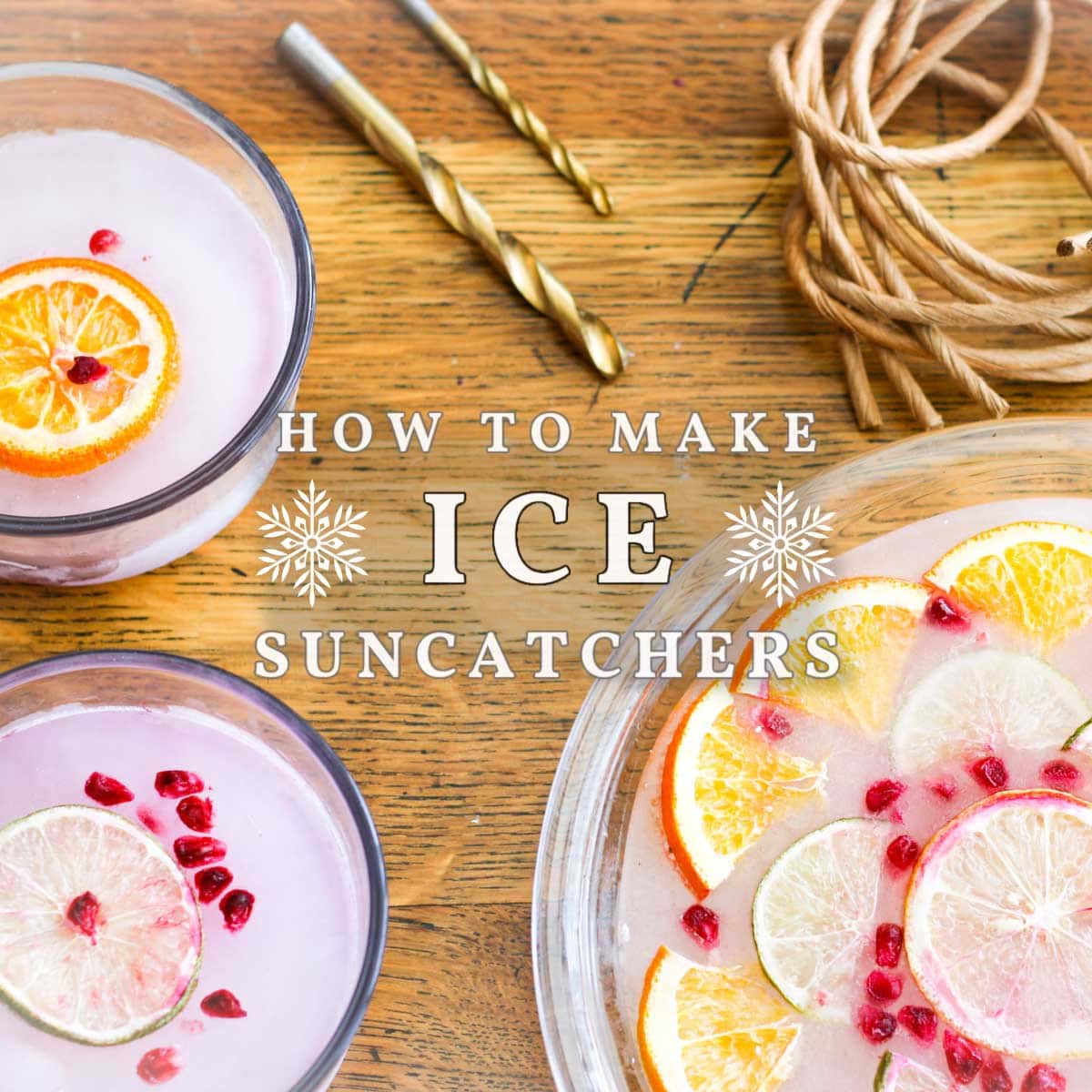 How To Make Ice Suncatchers (Easy Free Winter Craft)