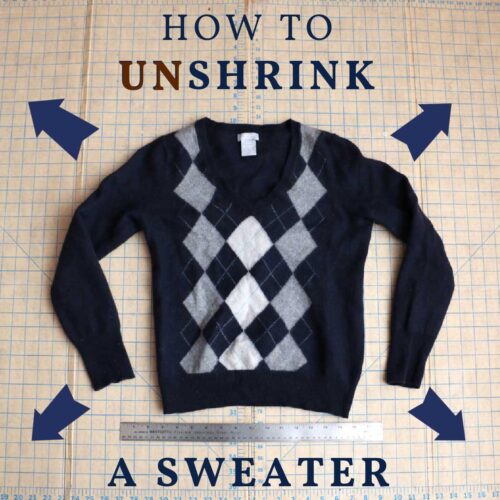 How to UnShrink a Wool Sweater (& Tell If It's Possible)